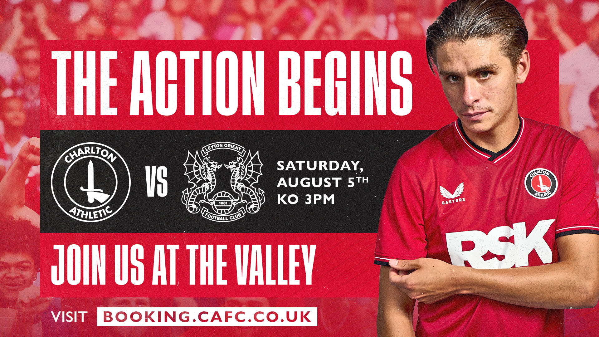 The action begins
