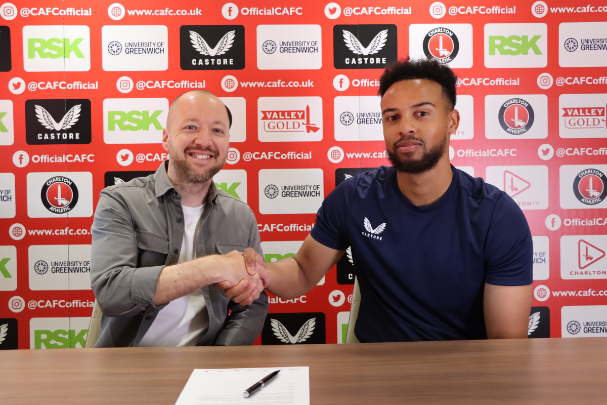 Ben Garner with new signing Joe Wollacott