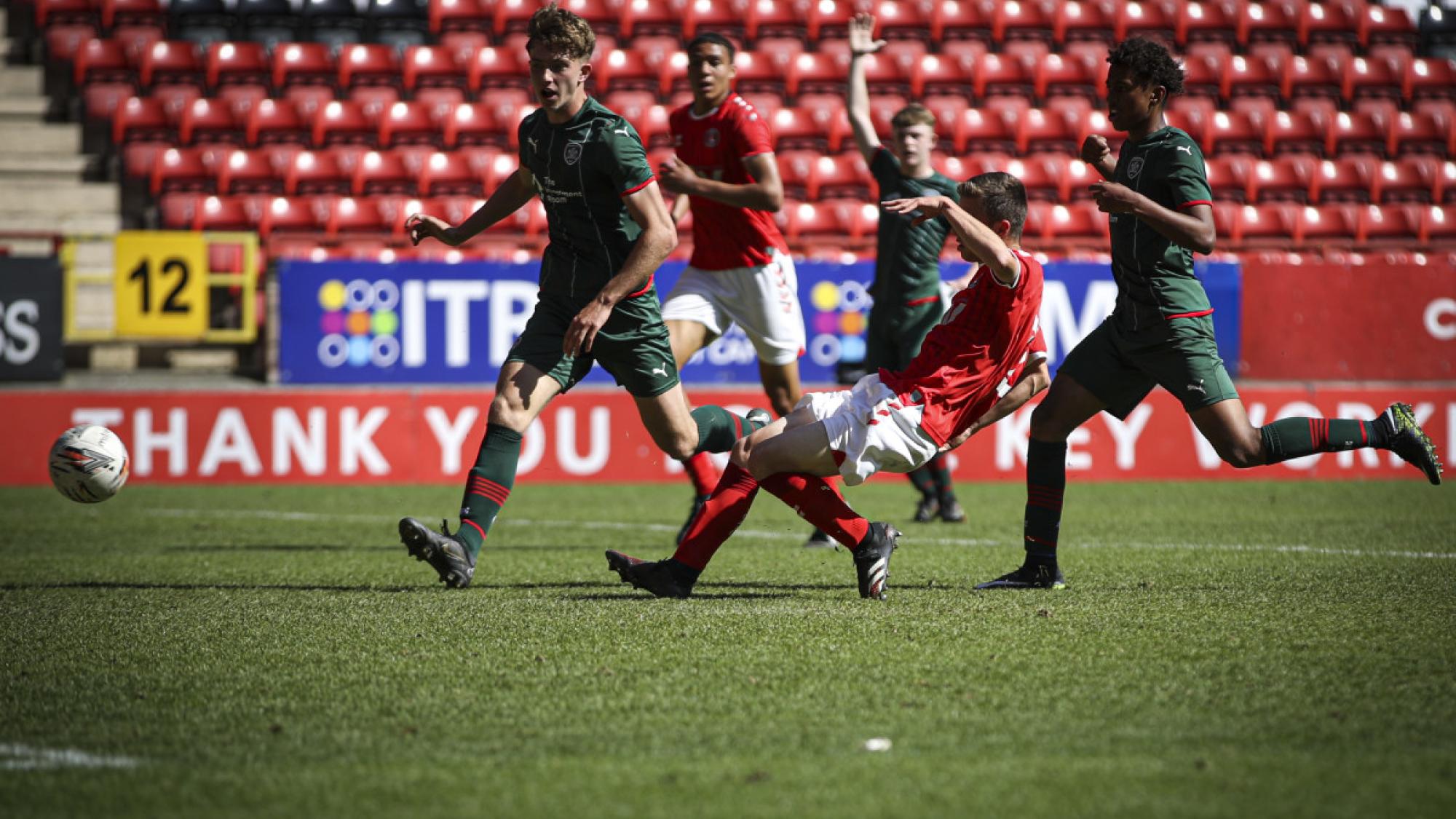 Ryan Huke equalises for the young Addicks