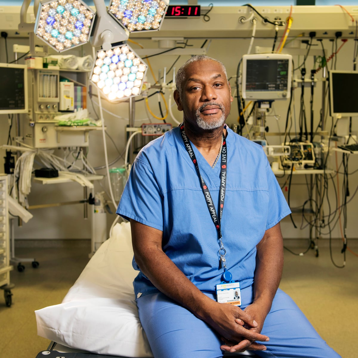 Martin Griffiths in a hospital setting