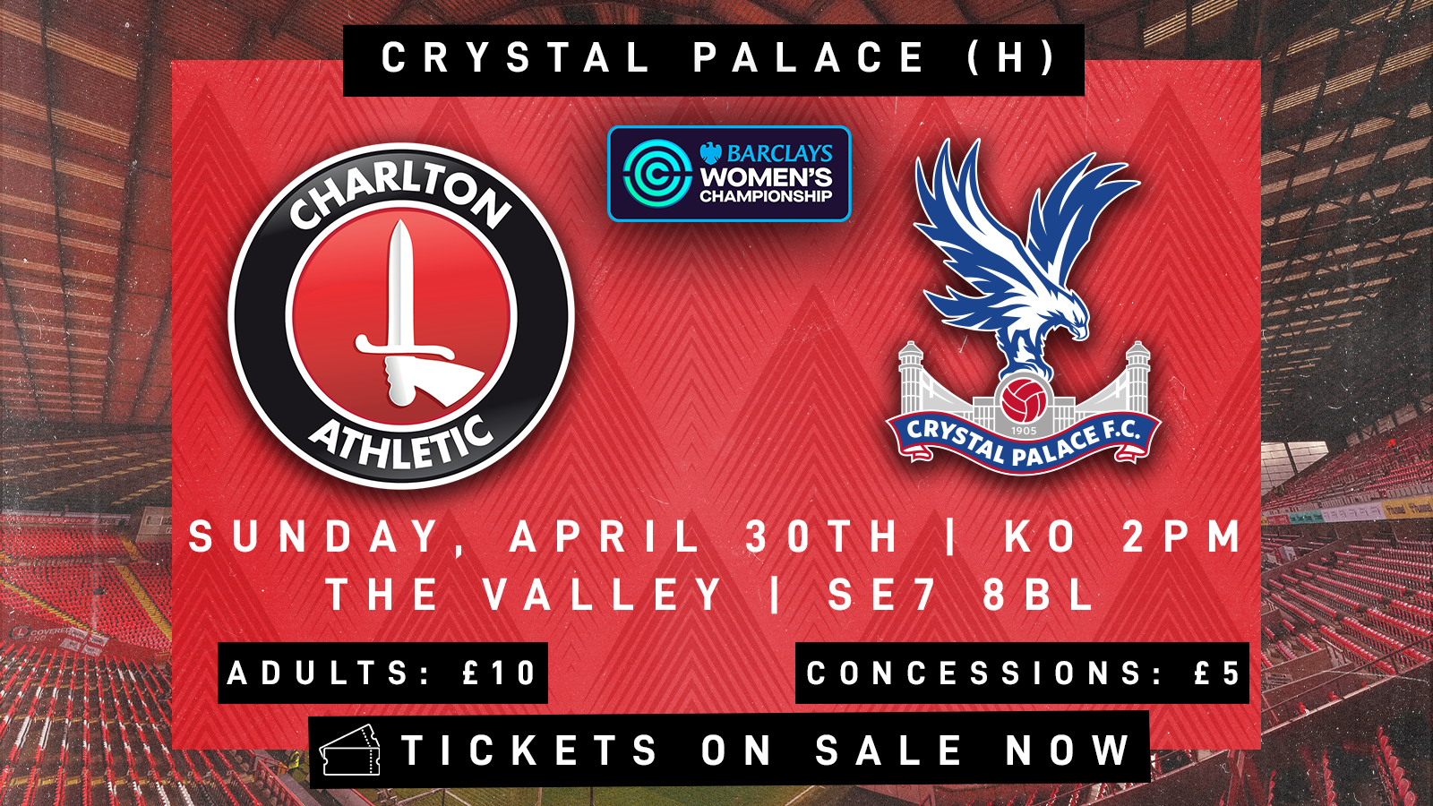 Charlton v Crystal Palace