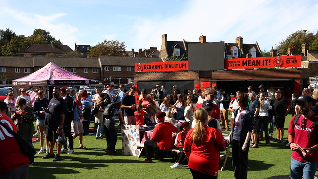 Fan Zone during Man City match