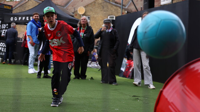 Kid in fan zone