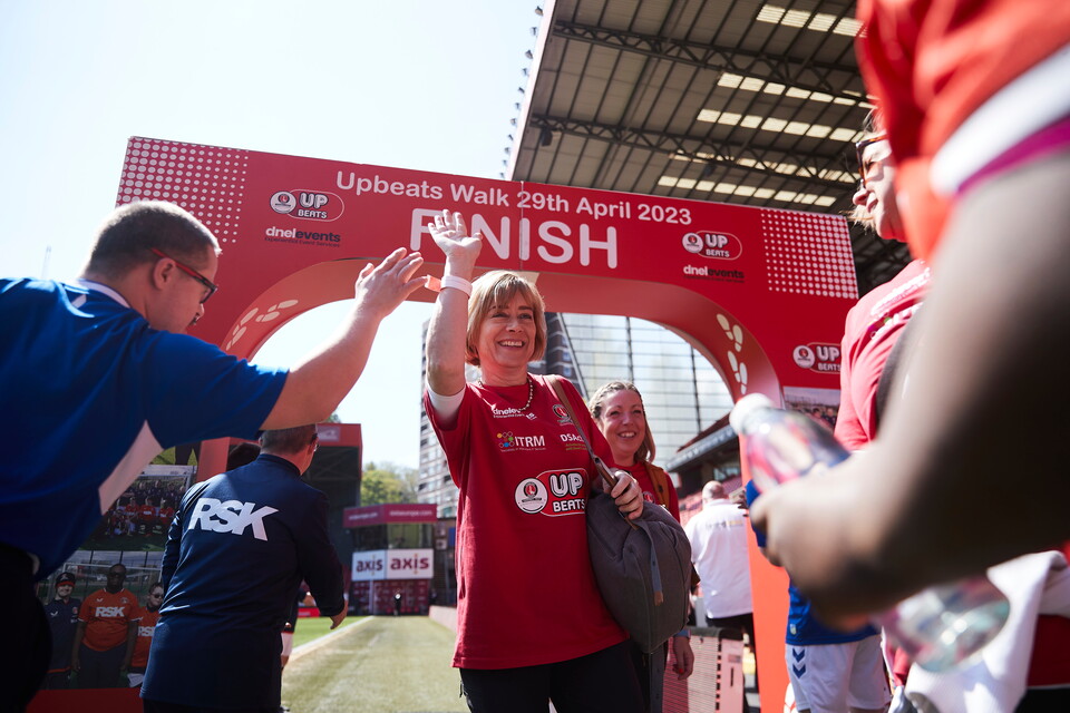 Crossing the finish line