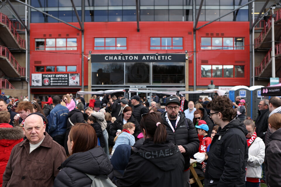 Fans in Fan Zone at Liverpool
