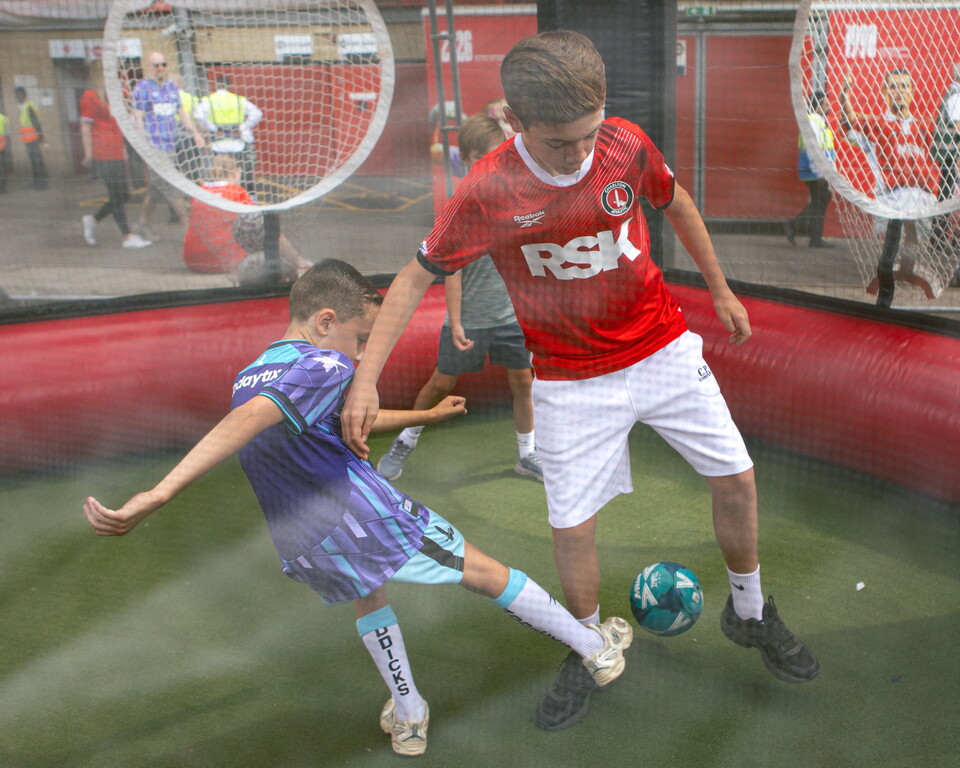 Young Addicks enjoy Fan Zone activities
