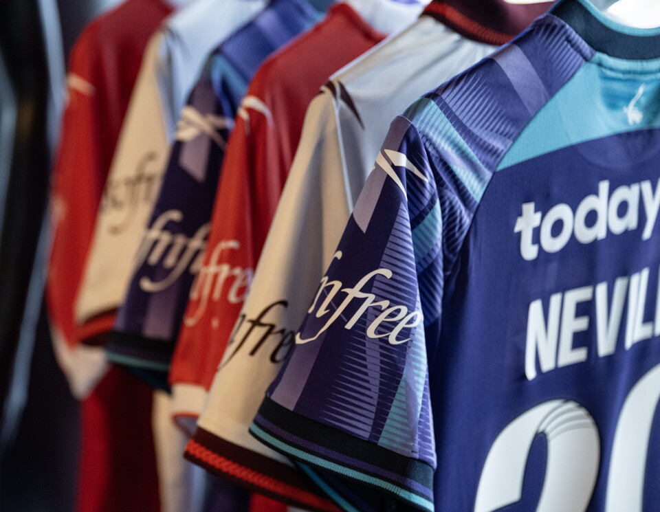 Shirts at women's season preview event