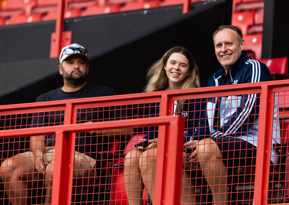 Supporters at The Valley 