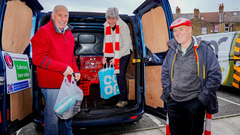 CAST members collecting at last year's foodbank