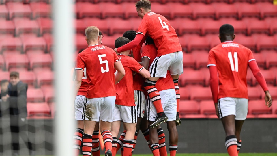 U18s celebration