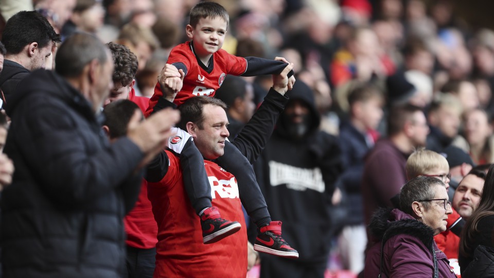 Fans at The Valley