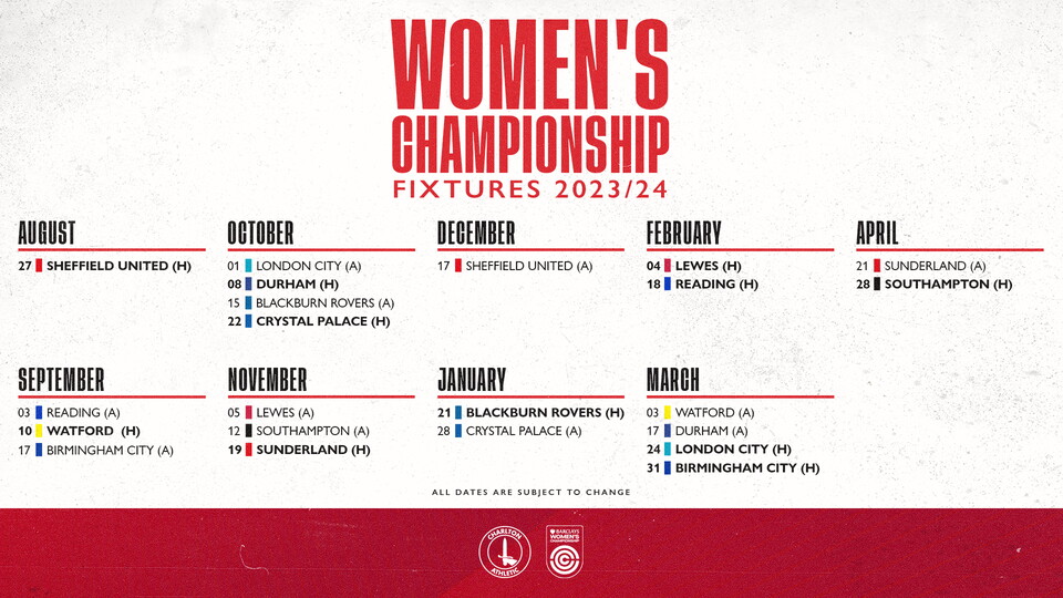 2023/24 BWC fixtures 