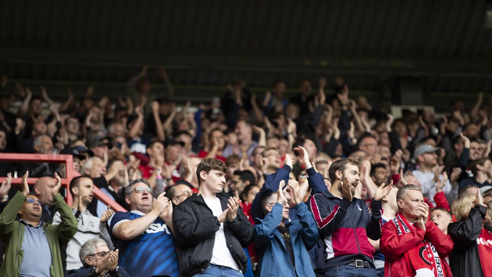 Fans at The Valley