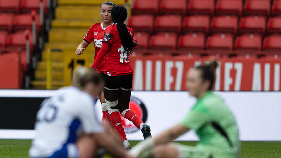 Karin Muya and Jodie Hutton Charlton Athletic Women's Football Club