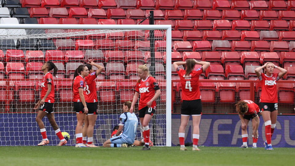 Charlton after conceding to Liverpool in the FA Cup