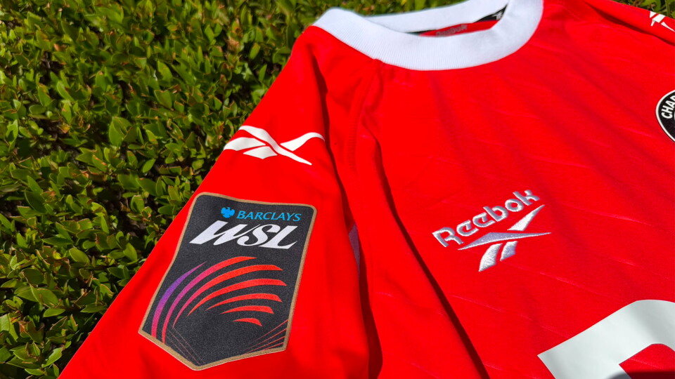 WSL Badge on Charlton shirt