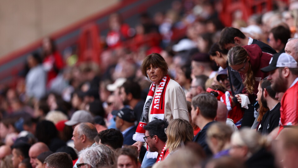 A photo of the Charlton Athletic supporters at The Valley