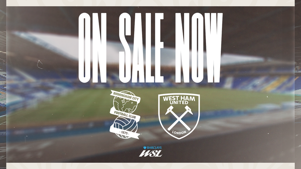On Sale Birmingham West Ham
