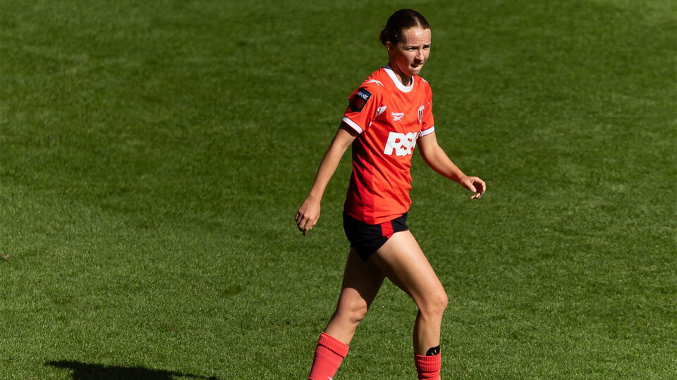 Grace Johnston on pitch