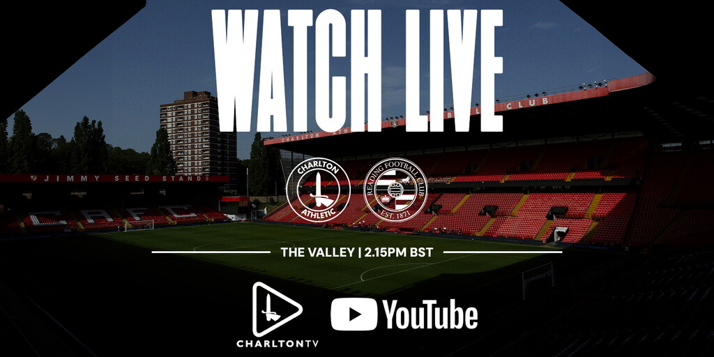 Kostenlos ansehen | Charlton gegen Reading | Charlton Athletic Football ...